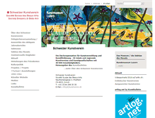 Tablet Screenshot of kunstverein.ch